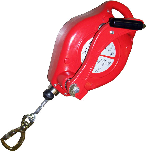 Fall Protection Lifeline with Recovery Winch