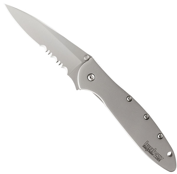 Kershaw Leek Partially Serrated Knife New!